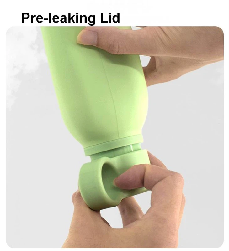 Non-slip Silicone Bottles  preventing leak lid