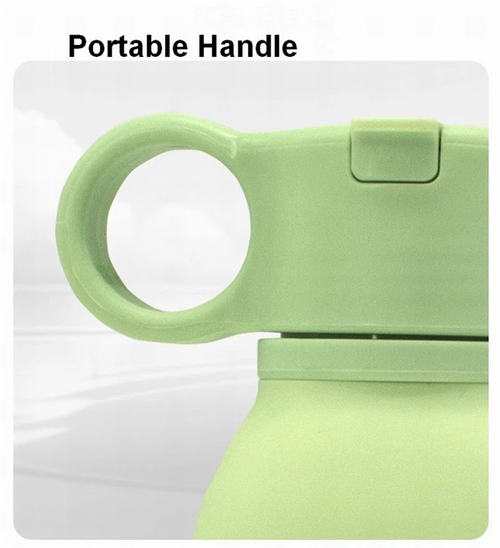 Non-slip Silicone  Bottles With  portalbe handle